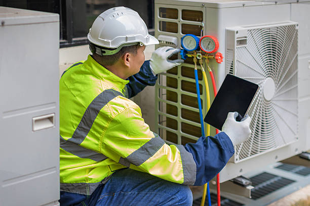 Professional Hvac technician working in Monrovia, MD